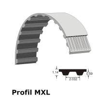 Zahnriemen Meterware Profil MXL 019 zöllig 4,763 mm breit...
