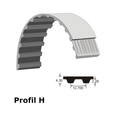 Zahnriemen Meterware Profil H 150 zöllig 38,1 mm breit Teilung 12,7 mm