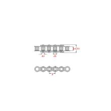 5m Paket 10B-1 ecoplus®, Simplex Rollenkette, 5/8 x 3/8 Zoll