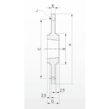 SM30-1 Anschraubnabe Bauart SM 430 mm  für Taper 3020 Bohrungen 8 x 13,5 mm