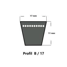 SWR B46,5 - 17 x 1180 Li, Keilriemen, klassisch