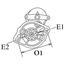 Anlasser passend für Komatsu PC10-7 PC30-R8 PC35-R8 YM124976-77011 Minnibagger