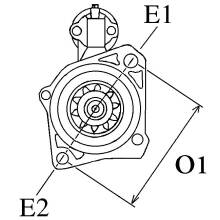 Anlasser passend für Komatsu und Takeuchi PC80 MR-3 YM129940-77010 129940-77011