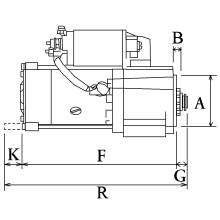 Anlasser passend für Komatsu und Takeuchi PC80 MR-3 YM129940-77010 129940-77011