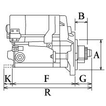 Anlasser passend für Komatsu PC88 MR-6 600-863-3210 600-863-3110 600-863-3211
