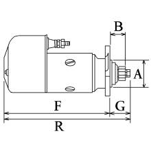 Anlasser passend für Volvo Radlader 11031126 0001402057 L150C L150D TD103-KCE