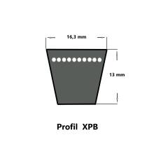 SWR XPB 1320 Lw, Schmalkeilriemen, flankenoffen, formgezahnt