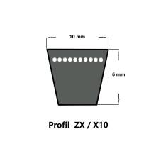 SWR Keilriemen ZX32 - 10 x 810 Li, flankenoffen formgezahnt