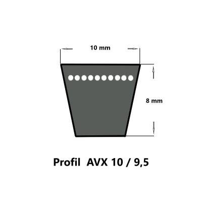 PIX Kfz-Keilriemen AVX10 x 740 La, flankenoffen, formgezahnt