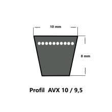 SWR Kfz-Keilriemen AVX10 x 1275 La, flankenoffen, formgezahnt