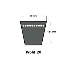 ConCar Keilriemen 20 x 1150 Li, klassisch