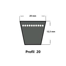 ConCar Keilriemen 20 x 3150 Li, klassisch