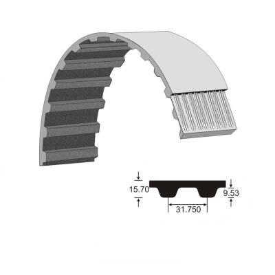 Strongbelt Zahnriemen 1800 XXH, auswählbare Breite, 4572 mm Wirklänge