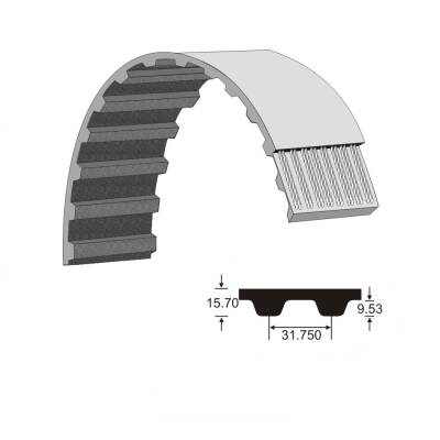 SWR Zahnriemen 1000 XXH, auswählbare Breite, 2540 mm Wirklänge