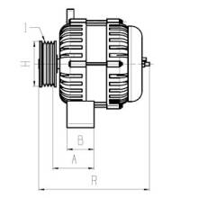 Lichtmaschine Generator 12V 40A Ersatz für Kubota D722-E D902 101211-1100