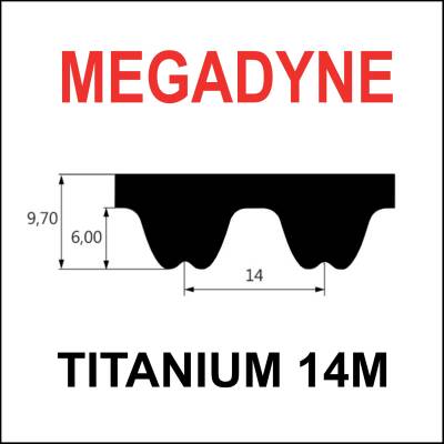 MEGADYNE MEGASYNC™ TITANIUM 2310 TTM-14M, Breite auswählbar, Zahnriemen