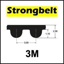 Strongbelt Motus 447 3M, Breite auswählbar, Zahnriemen