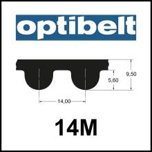 optibelt OMEGA 3360 14M, Breite auswählbar, Zahnriemen