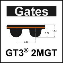 Gates PowerGrip® GT3® 208 2MGT, Breite 6 mm, Zahnriemen