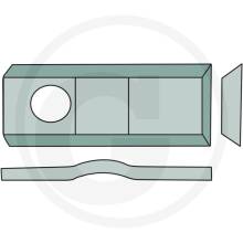 25x Klingen Mähmesser Kreiselmäher Kreiselmähwerk 105x46x3 Form 4 Loch Ø21mm