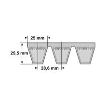 Schemabild Kraftband Verbundkeilriemen 8V 25J