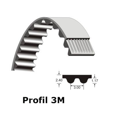RPP Zahnflachriemen Zahnriemen 270-3M-6 mm breit Teilung 3 mm versandfrei HTD 